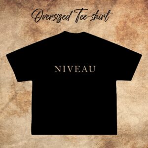 oversized t-shirt marron-noir