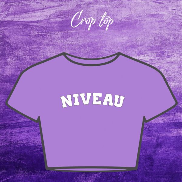 Crop top violet