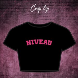 Crop top noir