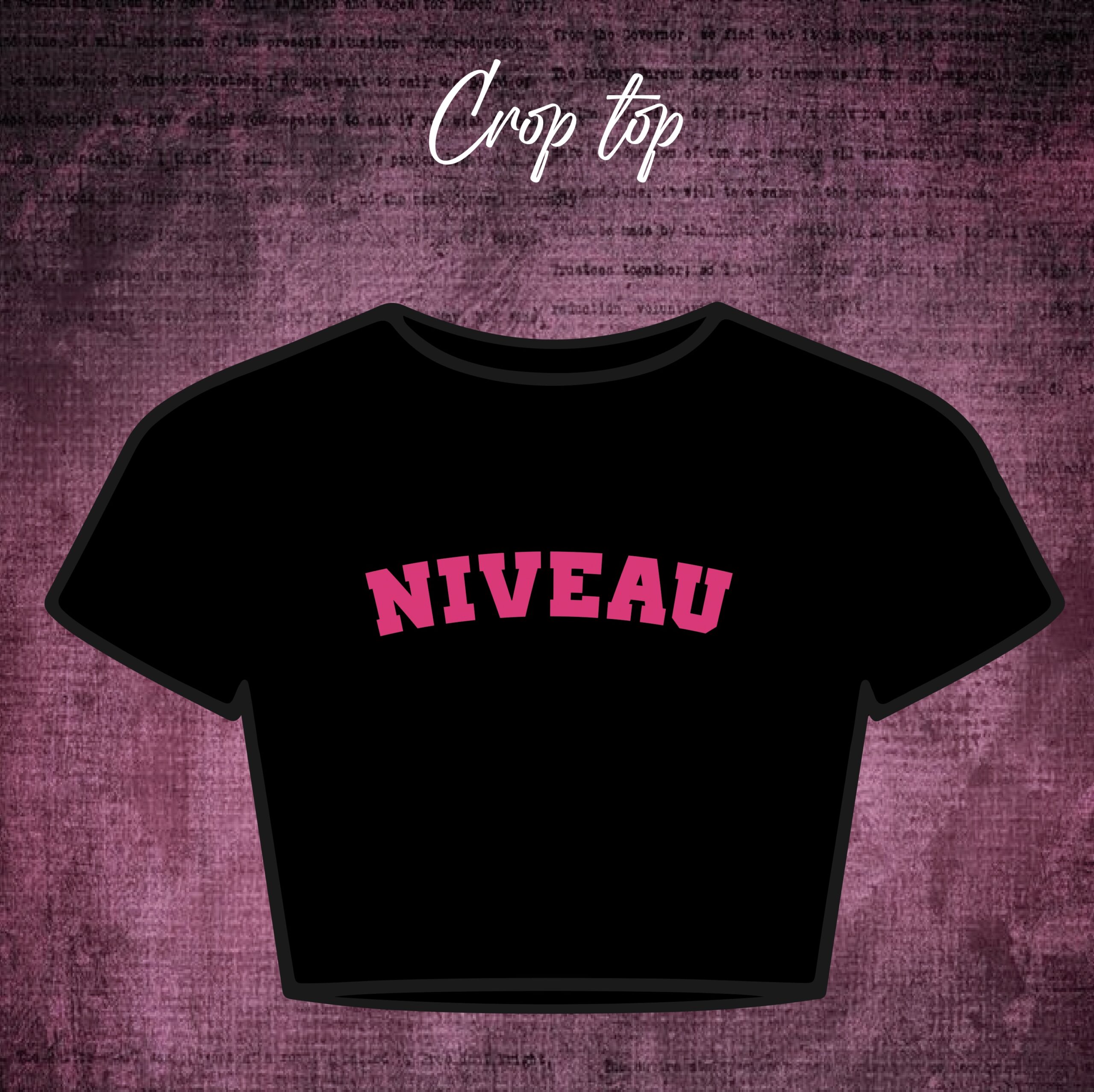 Crop top noir