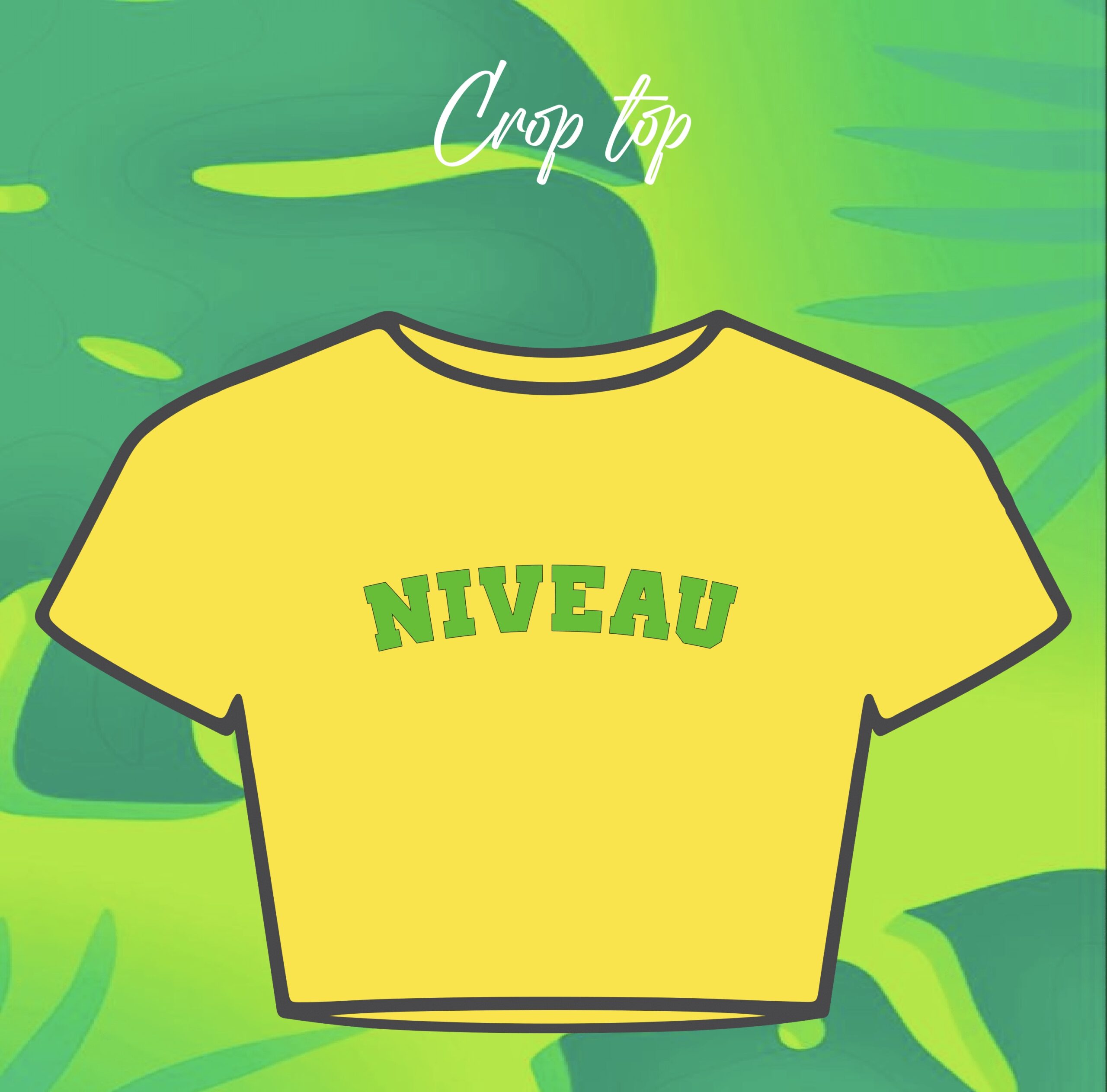 Crop top jaune