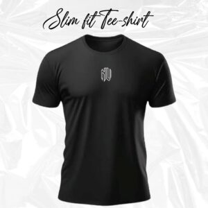 Slim fit t-shirt noir