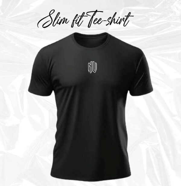 Slim fit t-shirt noir