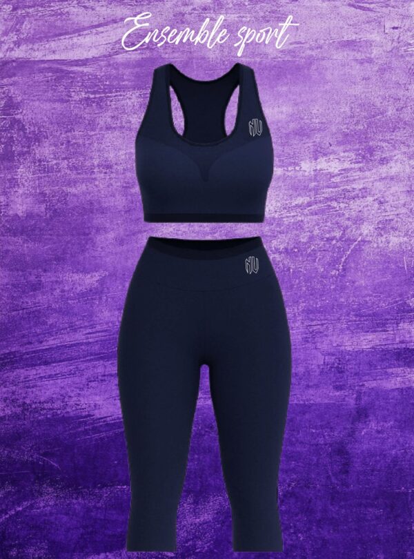 Tenue de sport bleu