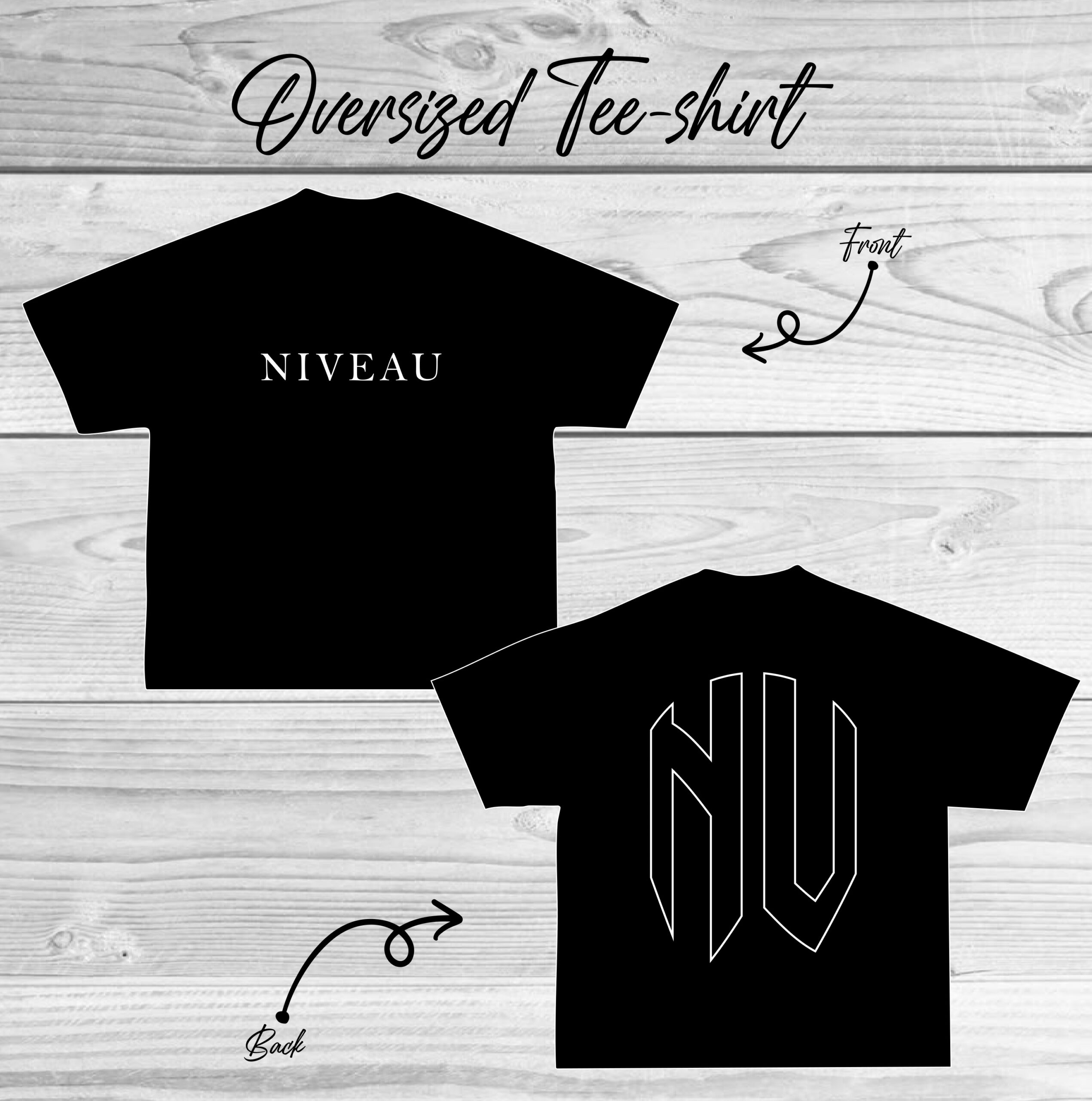 oversized t-shirt noir NV