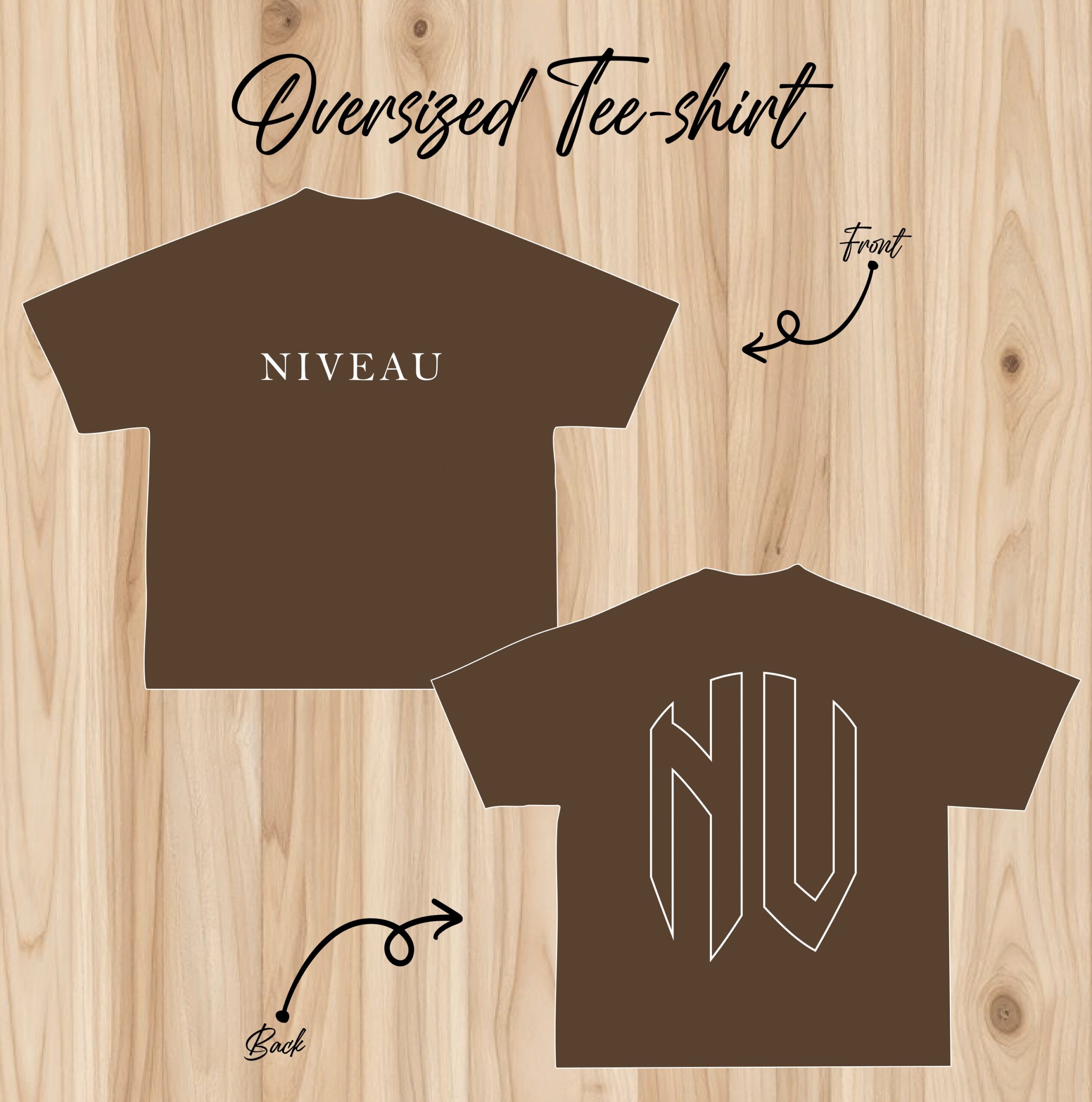 oversized t-shirt marron NV