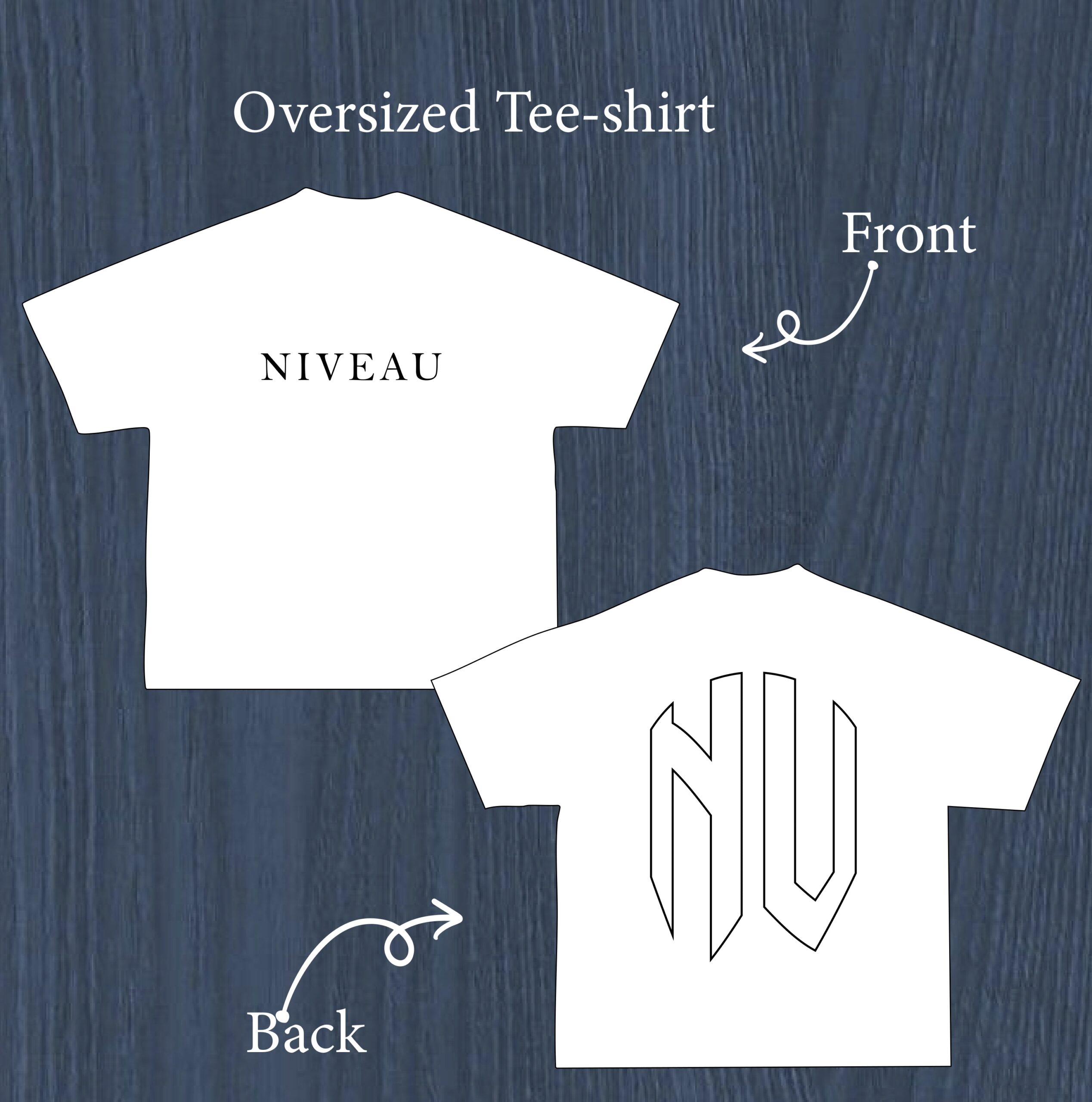 oversized t-shirt blanc NV