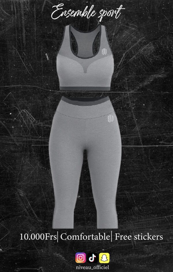 Tenue de sport gris